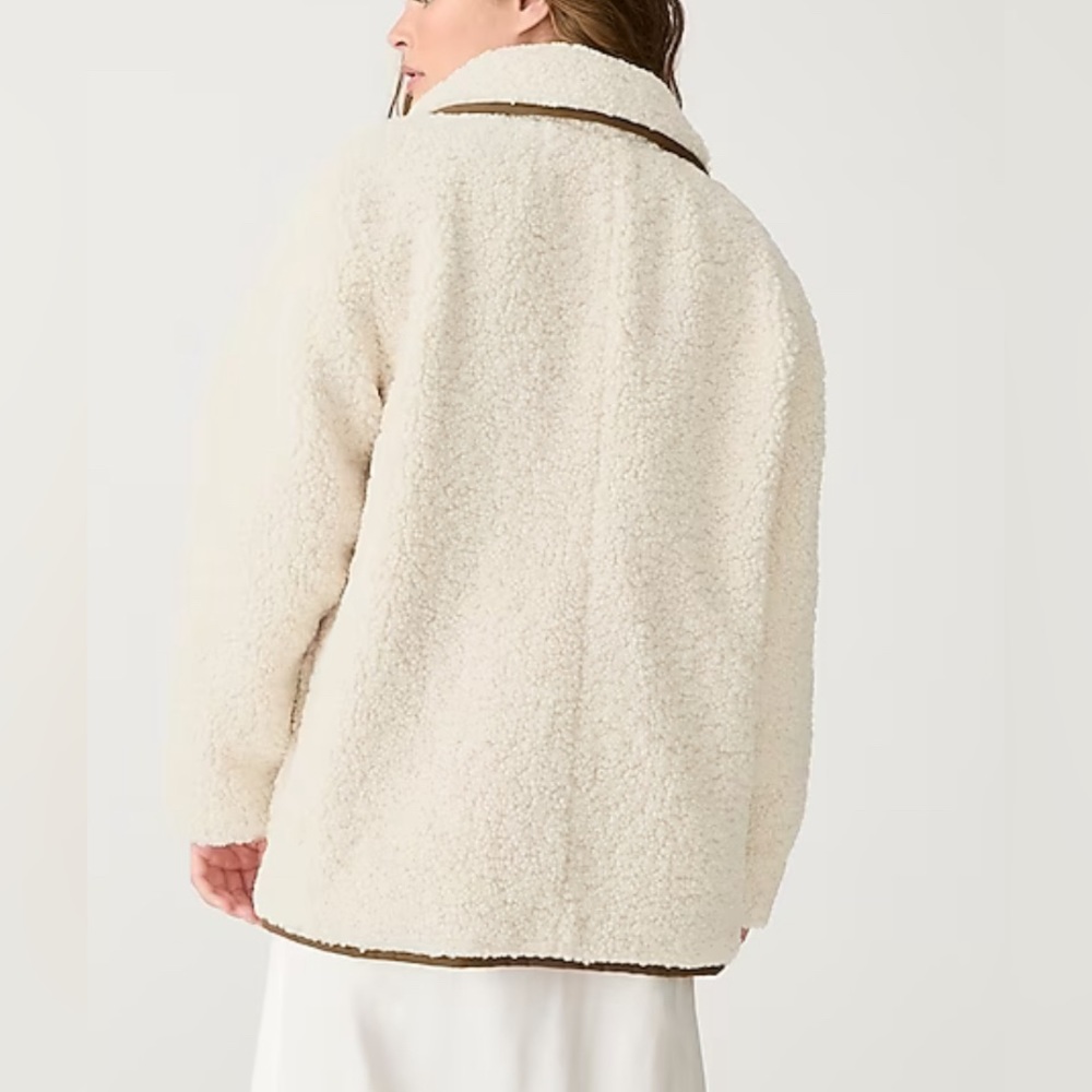 NEW J Crew Teddy sherpa jacket!!! - Picture 2 of 10